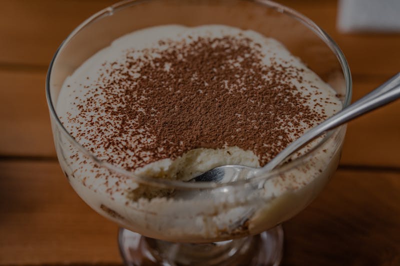 Classic Italian tiramisu with mascarpone and espresso
